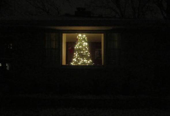 Christmas tree from outside