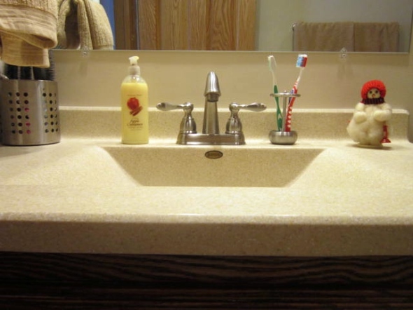 finished bathroom sink 3